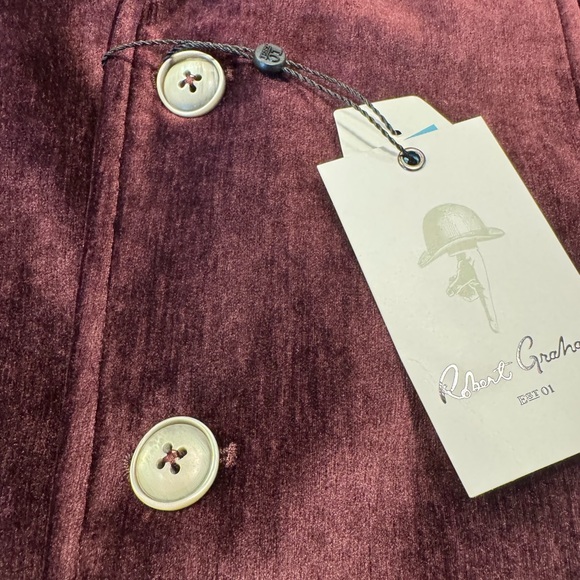 Robert Graham Velvet Blazer in Deep Burgundy - Picture 4 of 13